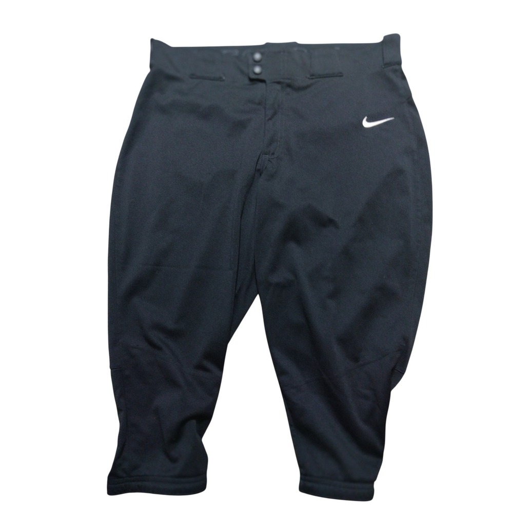 Nike Team Engineered Mens Baseball Pants Black Knicker Style Size Large L